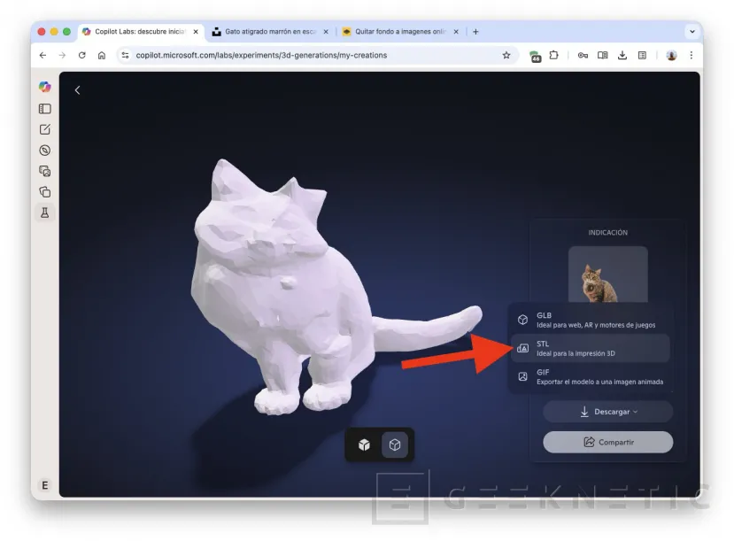 Geeknetic Comment créer des modèles 3D avec n'importe quelle photo grâce à Copilot 8
