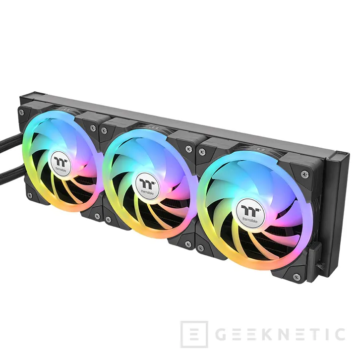 Geeknetic Nouveau RL AiO Thermaltake MINECUBE 360 Ultra ARGB Sync, avec quadruple écran LCD sur la tête 3