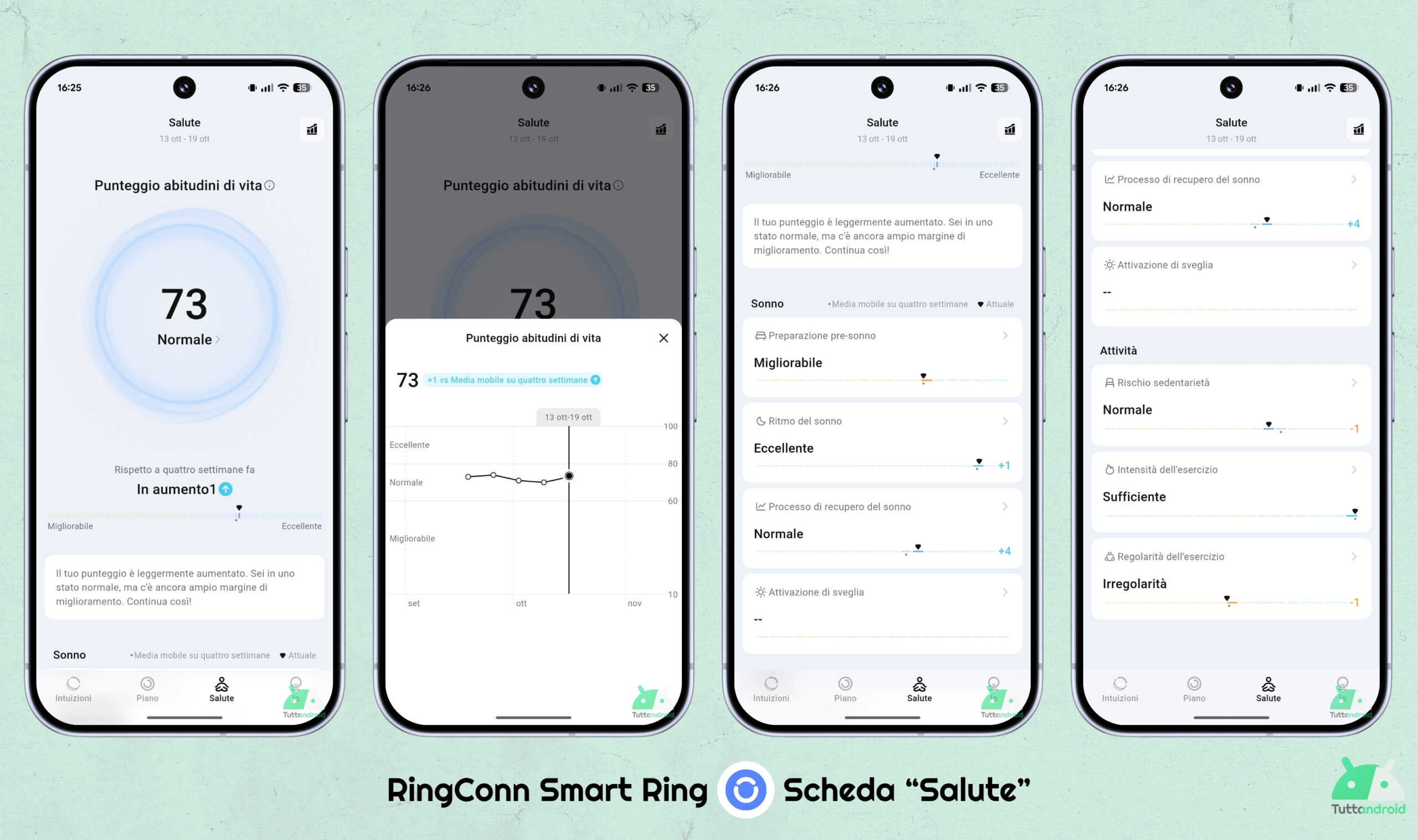 RingConn Smart Ring v3.12 - Onglet Santé