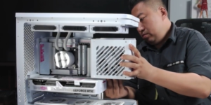 Nouveau concept BTF 3.0 comprenant des sources et des ventilateurs sans fil et un refroidissement liquide à tubes courts