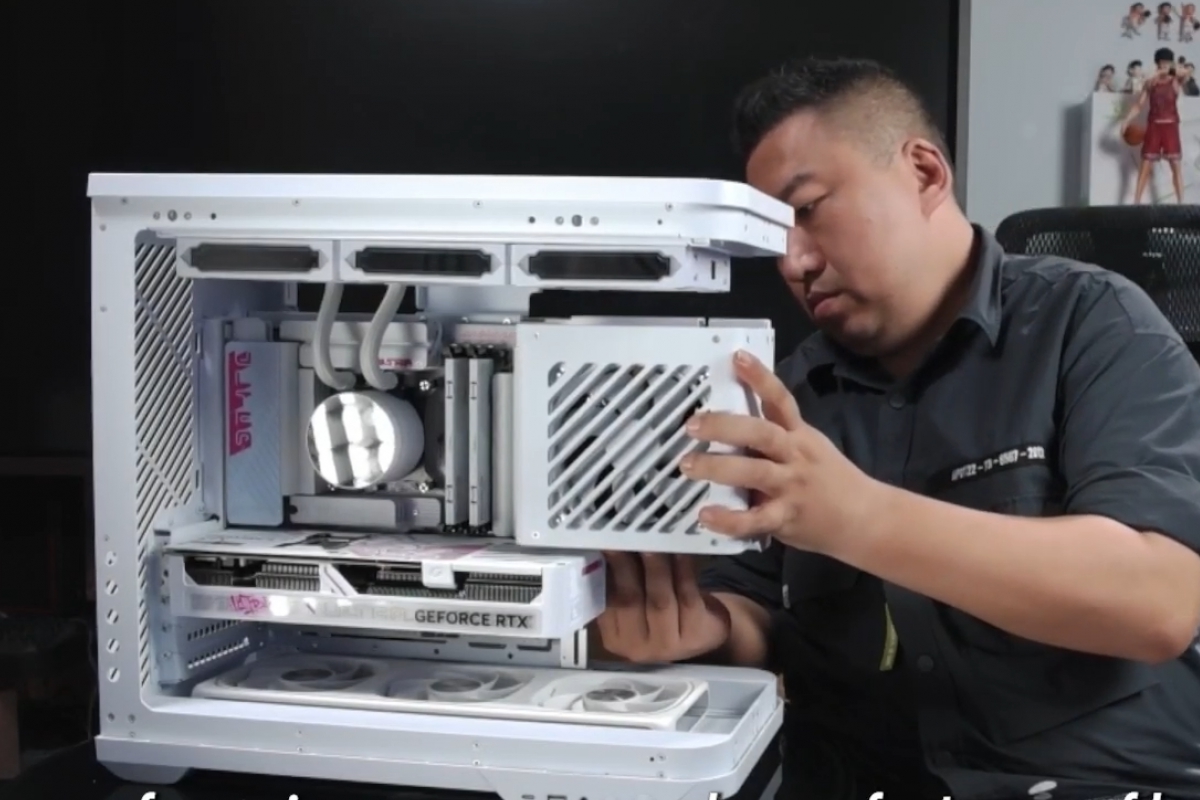 Nouveau concept BTF 3.0 comprenant des sources et des ventilateurs sans fil et un refroidissement liquide à tubes courts