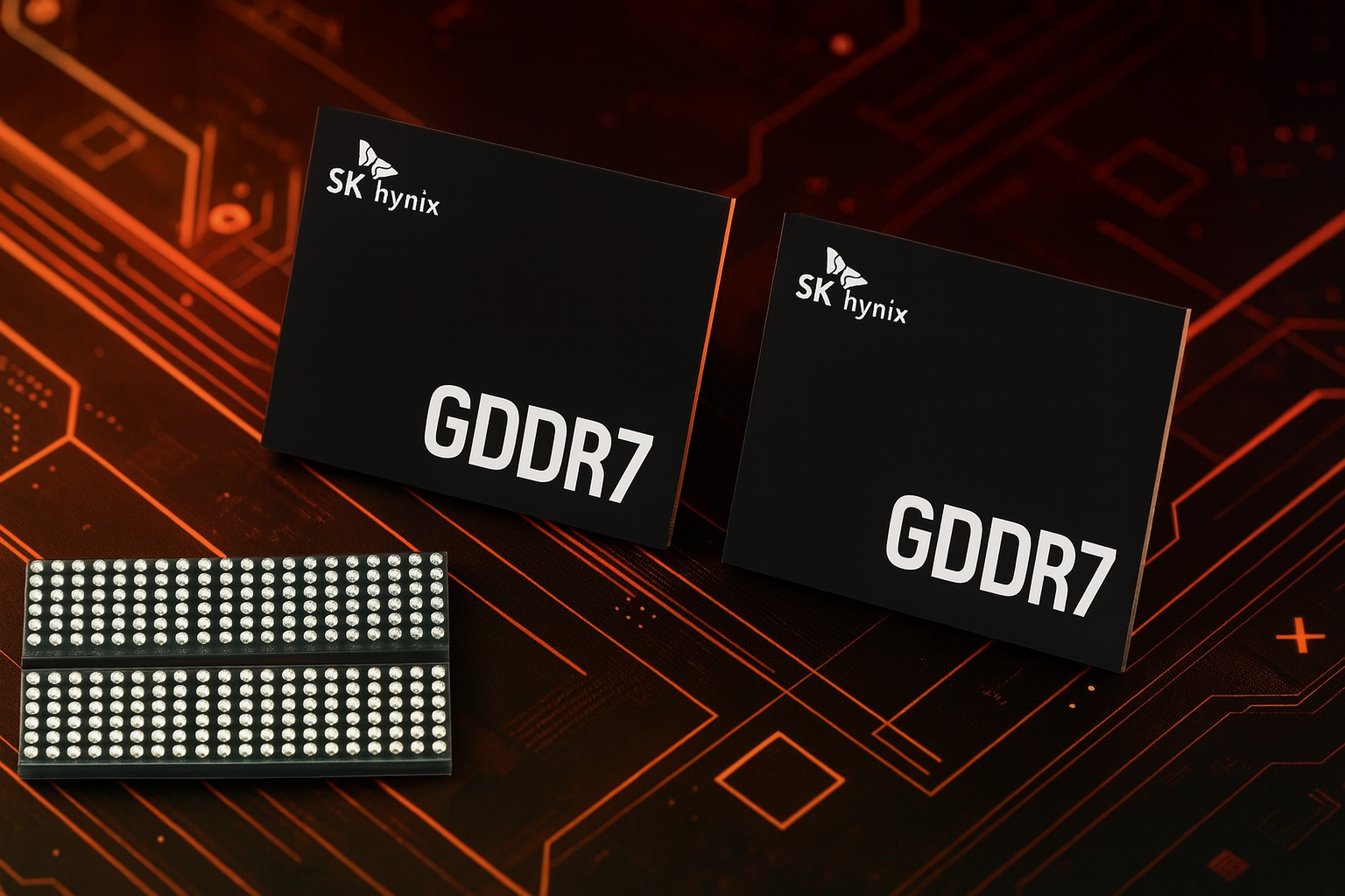 SK hynix entre dans le GDDR7 avec des puces de 48 Go/s, 3 Go par module et jusqu'à 3 To/s de bande passante dans les futurs GPU et IA