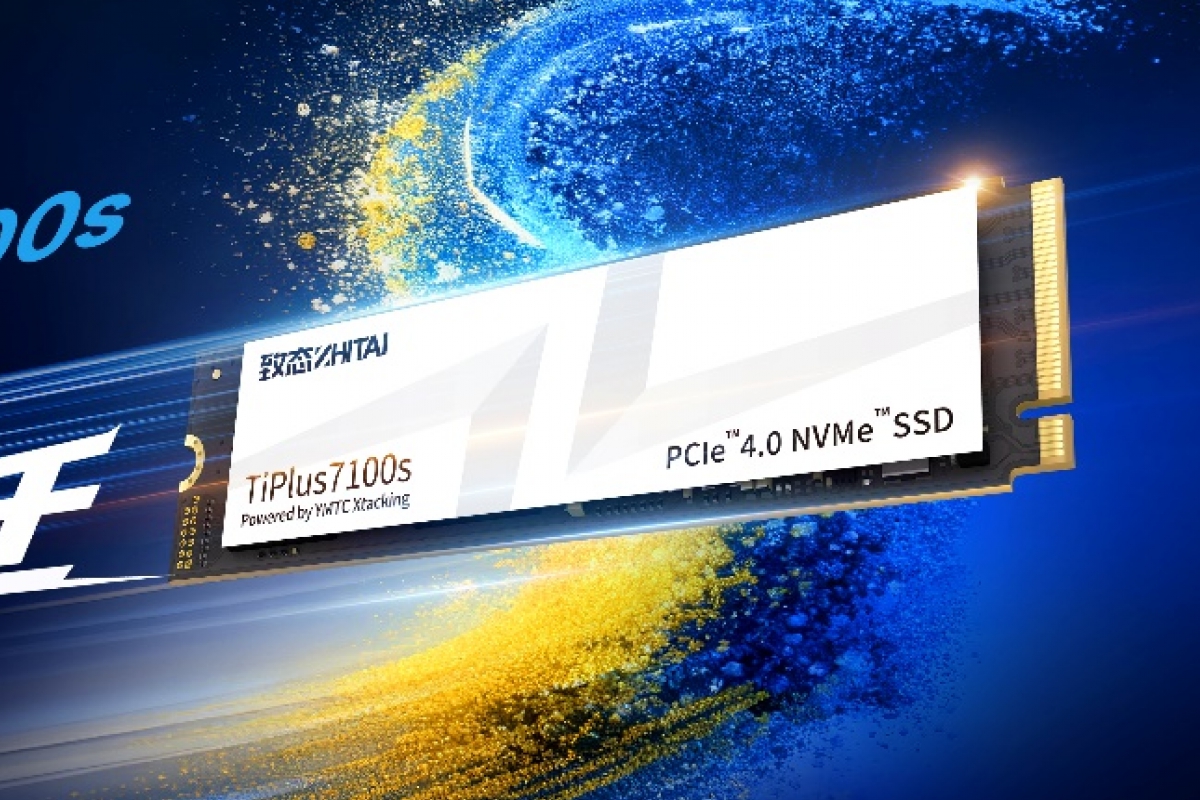 Zhitai présente le SSD TiPlus 7100s, la technologie Xtacking 4.0 avec 294 cellules NAND 3D et jusqu'à 7 400 Mo/s sans cache DRAM