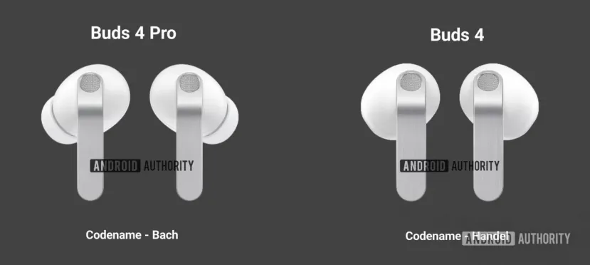 Geeknetic a divulgué le design des Samsung Galaxy Buds 4 et Buds 4 Pro, similaires aux actuels et avec une nouvelle boîte pour les stocker dans l'avion 2