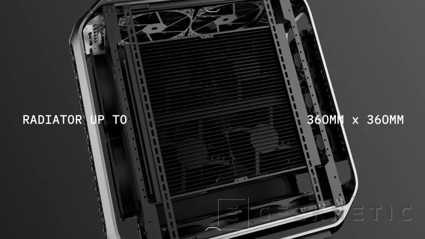 Geeknetic Le nouveau boîtier Cooler Master COSMOS ALPHA prend en charge les radiateurs 360 x 360 et les graphiques jusqu'à 400 mm 5