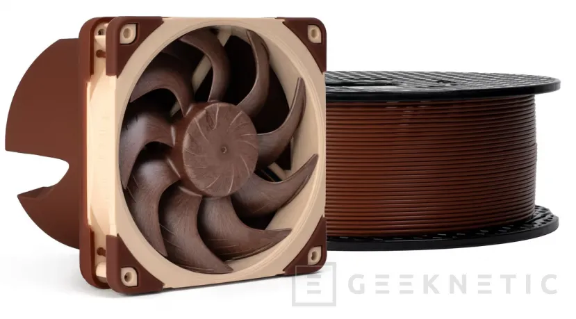 Geeknetic Noctua et Prusa présentent le filament PLA avec les couleurs emblématiques et caractéristiques Beige et Marron 2