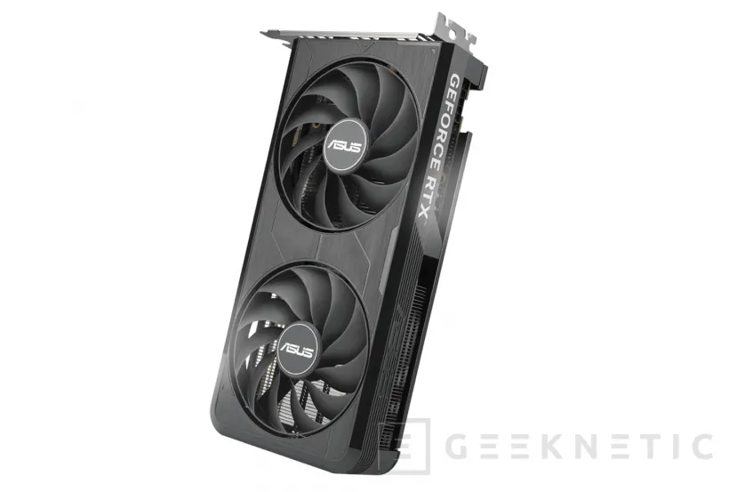 Geeknetic Le nouveau ASUS DUAL RTX 5060/Ti EVO réduit son épaisseur ainsi que son connecteur PCI Express, passant de x16 à x8 2