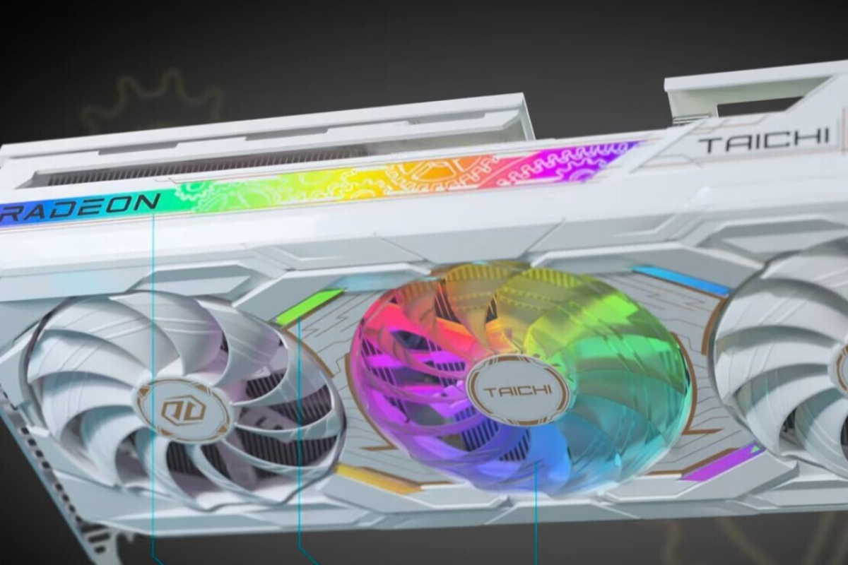 L'ASRock Radeon RX 9070 XT Taichi White présente un design blanc avec écran LCD intégré et 16 Go GDDR6 hautes performances