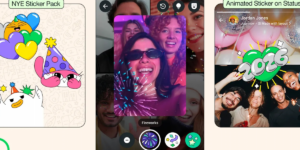 WhatsApp est mis à jour pour afficher les effets et les autocollants pour le début de la nouvelle année
