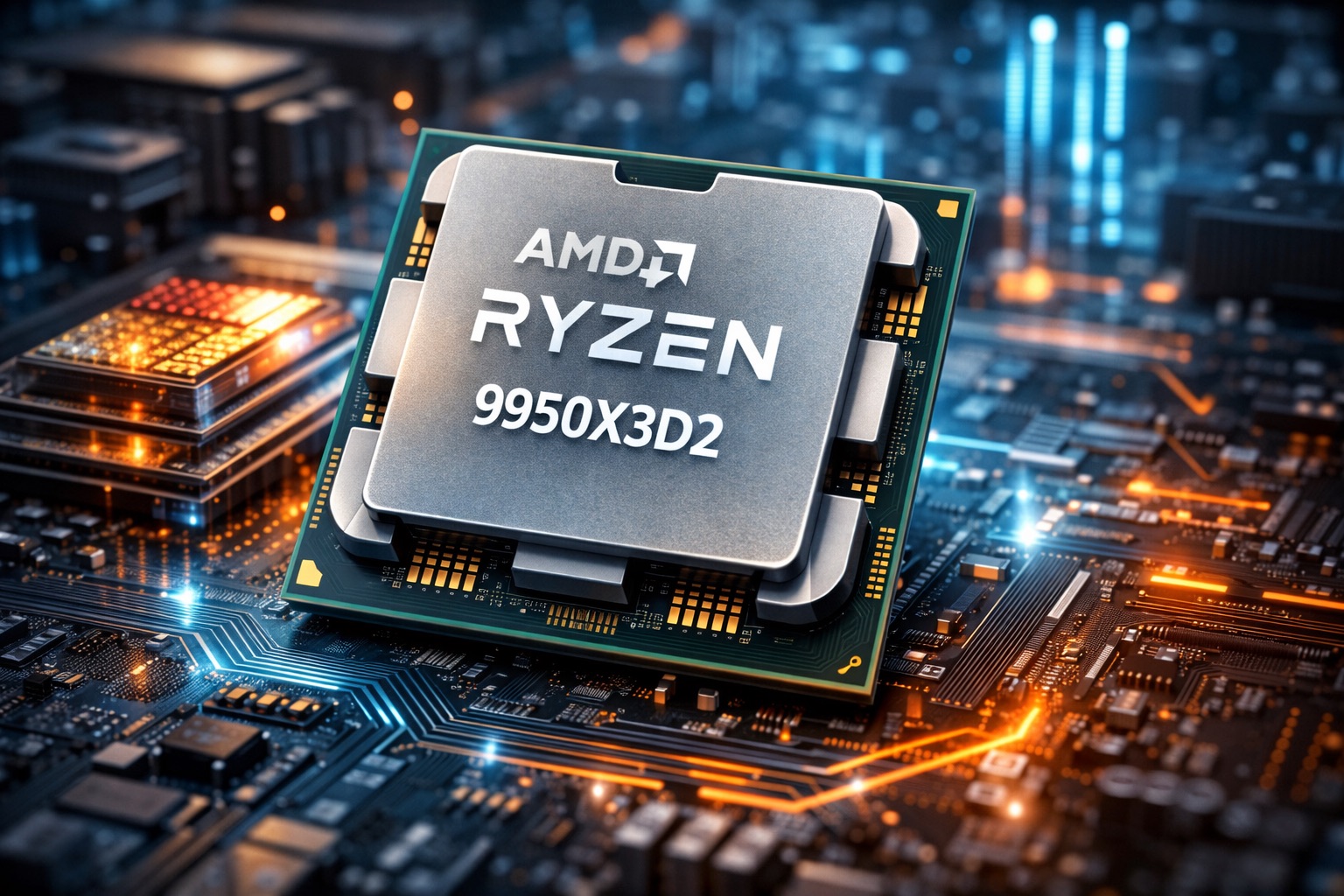 AMD vise un Ryzen 9 9950X3D2 avec 16 cœurs et 192 Mo de cache L3 en misant sur un double design X3D