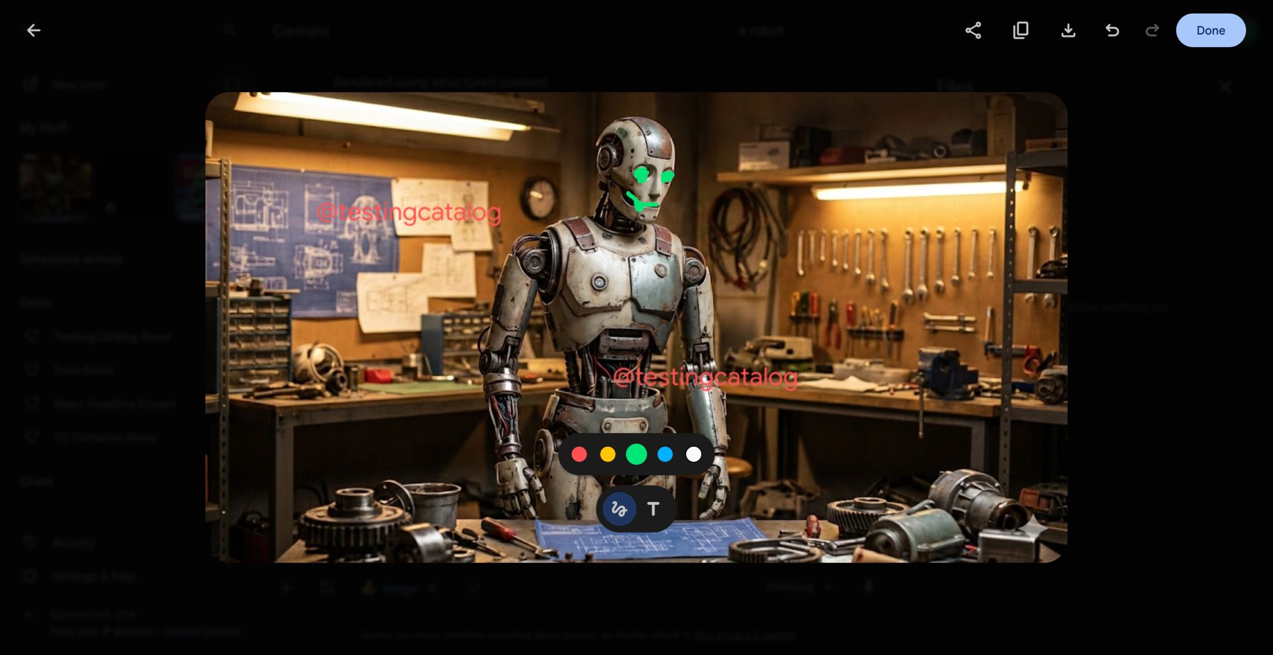 Gemini Web App - outil de balisage d'image