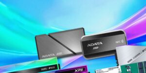 ADATA est implanté au CES 2026 avec MSI et Intel : DDR5 CUDIMM avec 4 rangs et jusqu&rsquo;à 128 Go, plus SSD PCIe 5.0 à 13 500 Mo/s et USB4 avec NFC