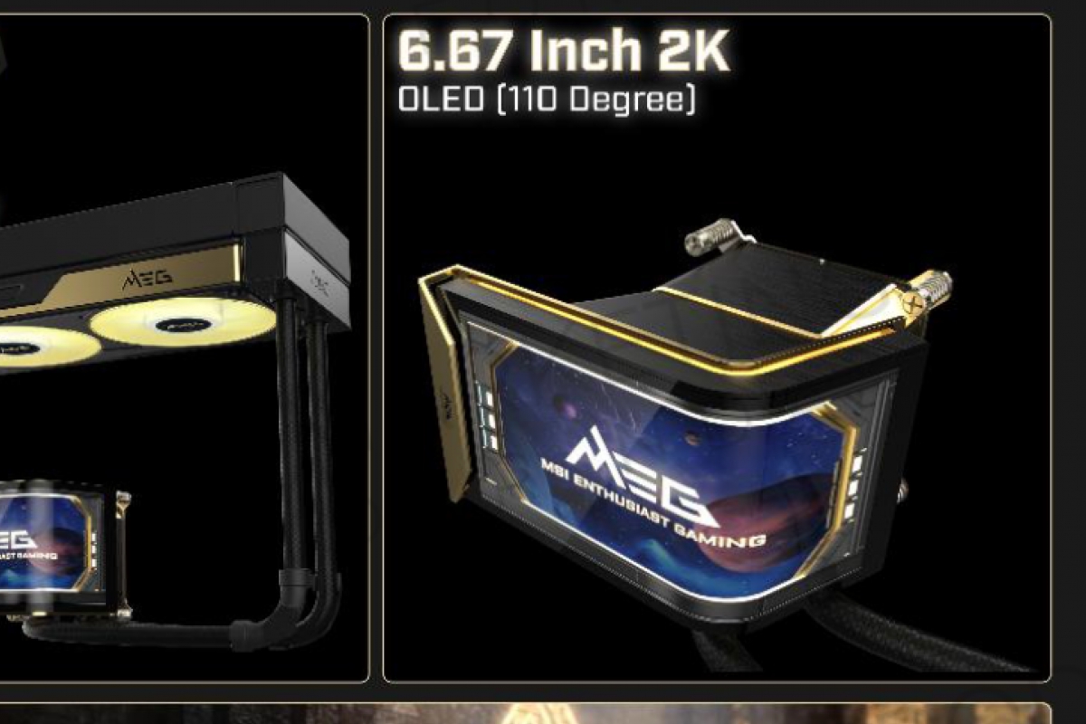 MSI MEG CORELIQUID E15 360 : Refroidissement liquide avec écran AMOLED incurvé de 6,67 pouces