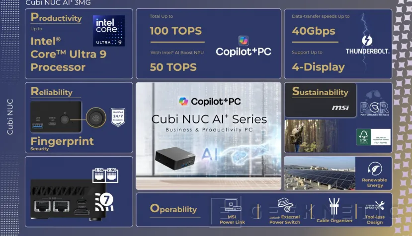 Geeknétique Nouveau Cubi NUC AI+ 3MG. Le premier mini PC de MSI avec Intel Panther Lake 5