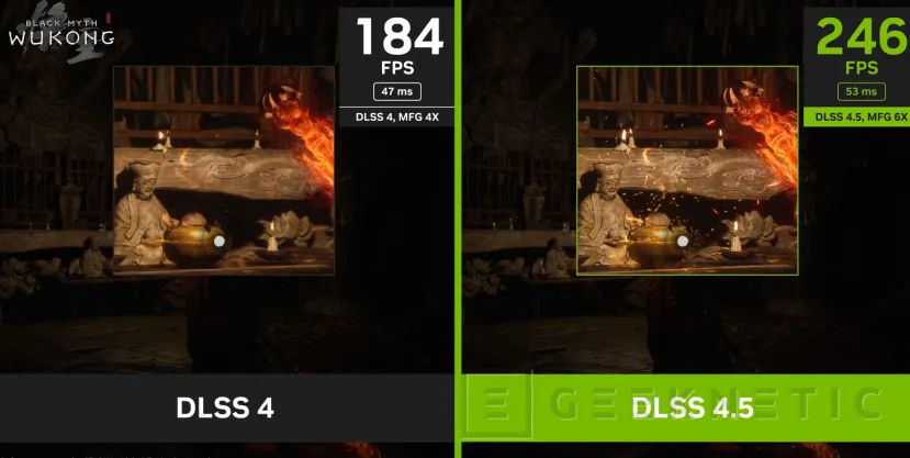 Geeknetic NVIDIA DLSS 4.5 lance le modèle Transformer de 2e génération avec Multi Frame Generation x6 pour multiplier encore les performances 8