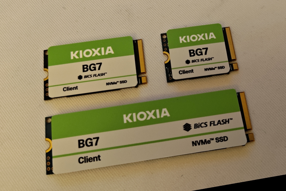 Kioxia a présenté ses disques SSD BG7 destinés aux fabricants de PC