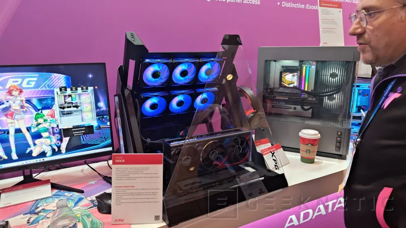Geeknetic XPG surprend avec son boîtier DOCK ouvert et personnalisable avec contrôle intelligent des ventilateurs capables d'inverser le flux 2