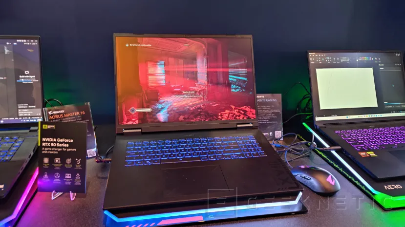 Geeknetic Gigabyte présente trois ordinateurs portables bien différenciés au CES 2026 : puissance extrême, mobilité réelle et écran 3 de 18 pouces