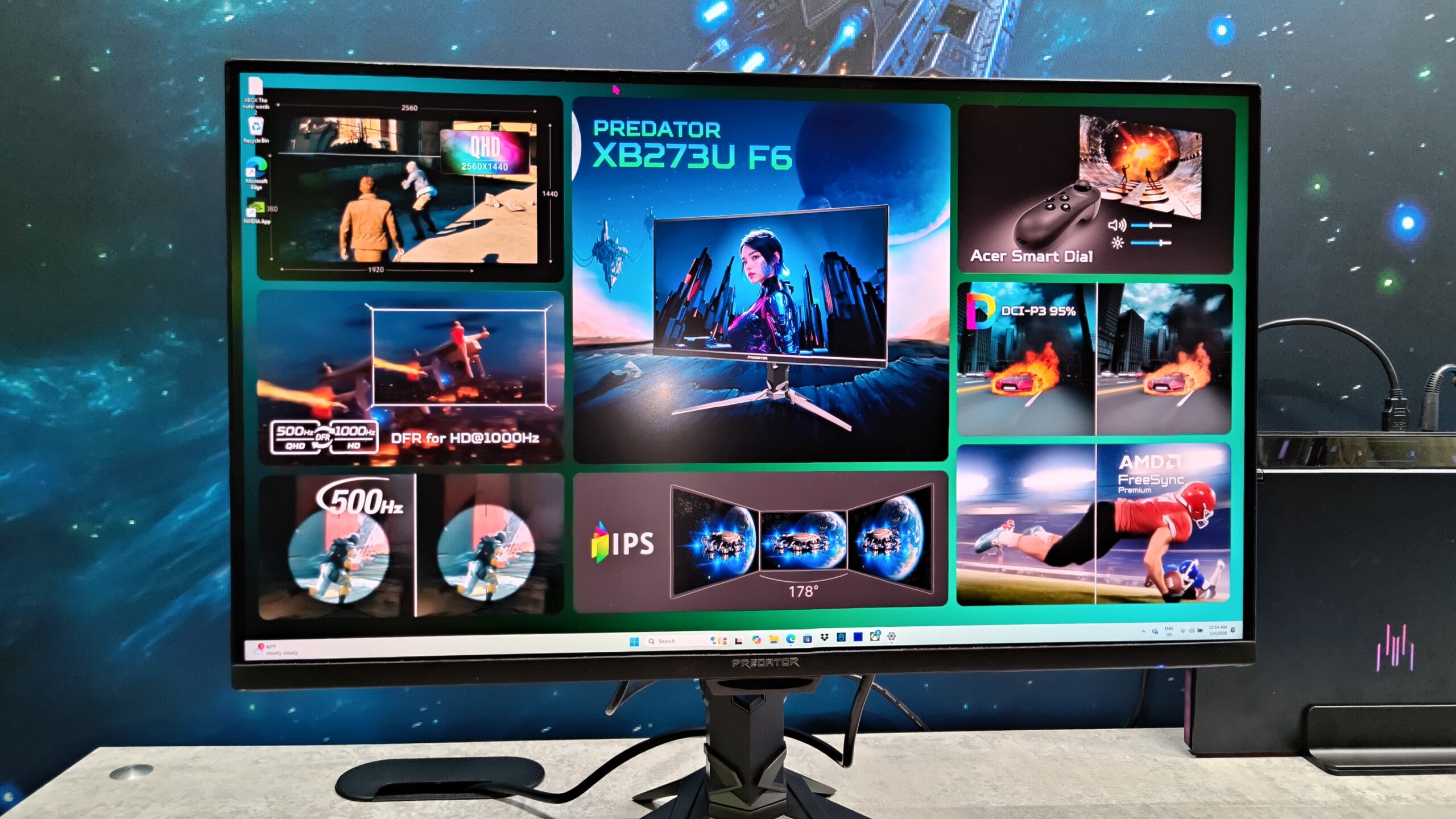 1 000 Hz est là : il s'agit du nouveau moniteur de jeu Predator XB273U F6 avec double mode