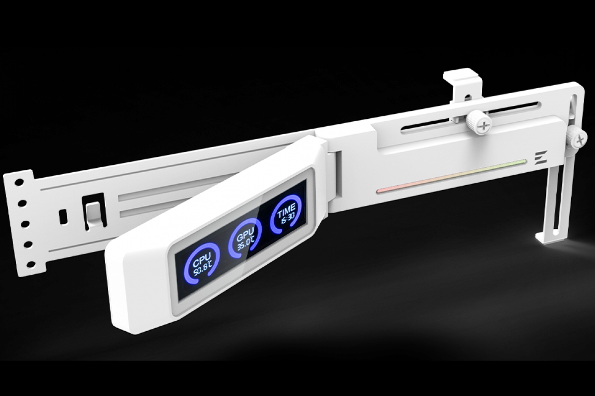 Désormais vous aurez également un écran sur votre support GPU avec ce nouveau modèle ZALMAN