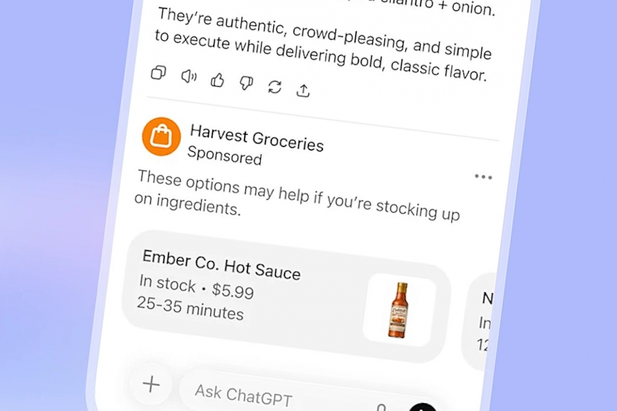 ChatGPT commence à diffuser des publicités à ses utilisateurs en fonction de leurs conversations