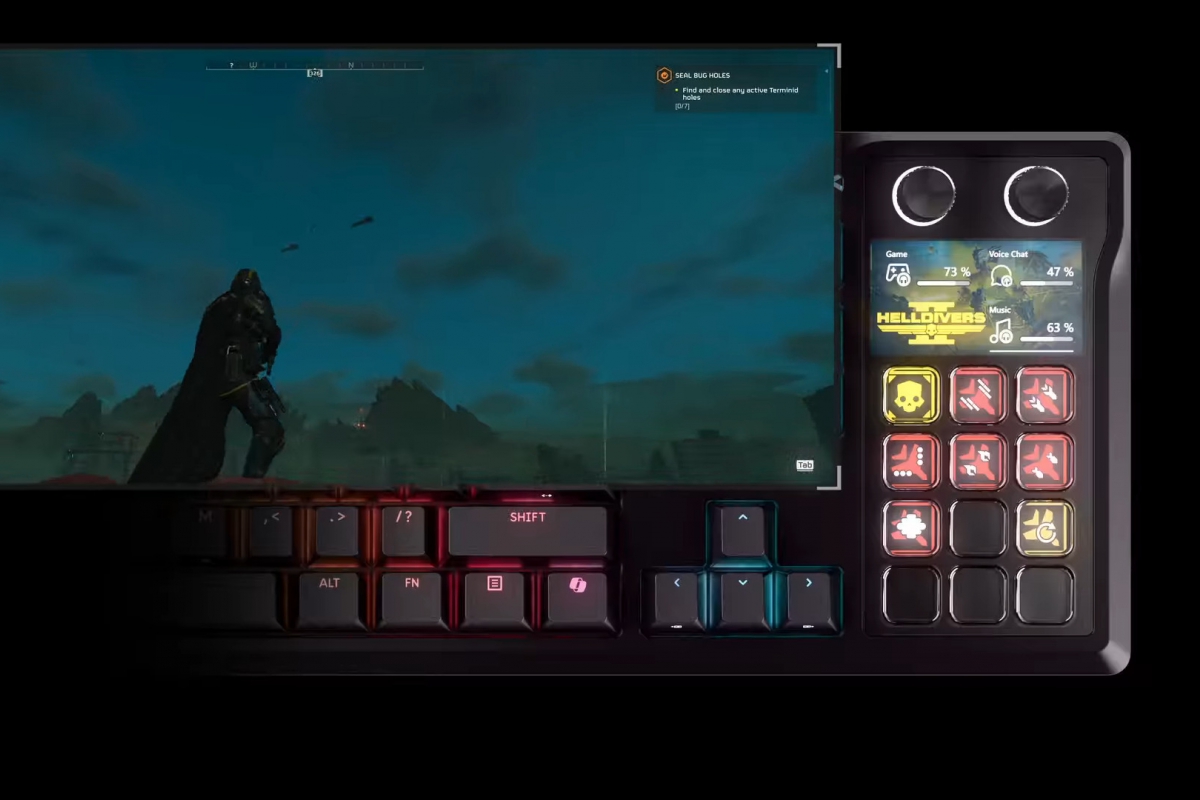 Corsair intègre un Stream Deck complet et un écran de 5 pouces dans son nouveau clavier GALLEON 100 SD
