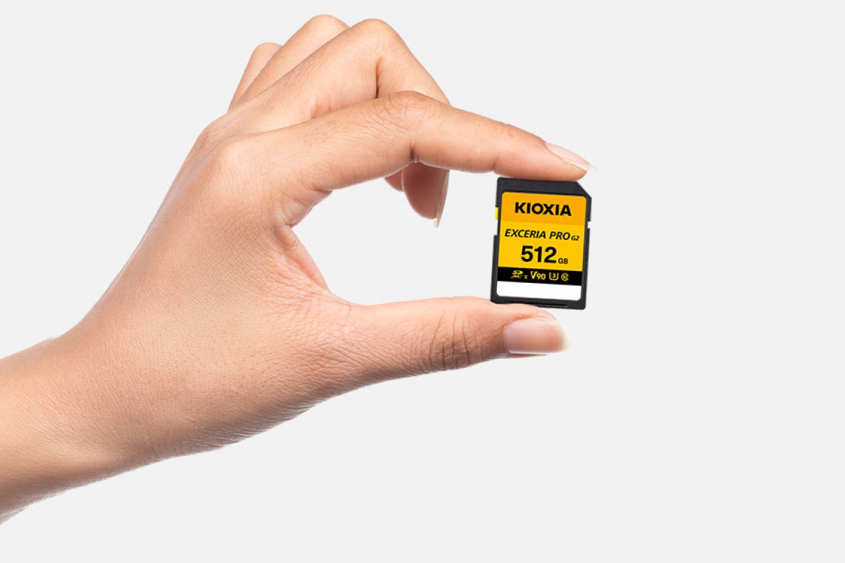 Kioxia présente les SD EXCERIA PRO G2 UHS-II avec une lecture jusqu'à 310 Mo/s et une capacité de 512 Go