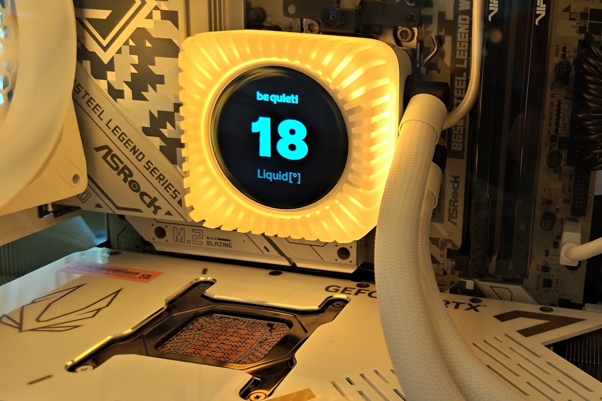 Le nouveau RL AiO de be quiet! Ajoutez un écran LCD, vous pouvez désormais afficher des données de performances, des photos ou des vidéos sur l'écran LCD Light Loop IO.