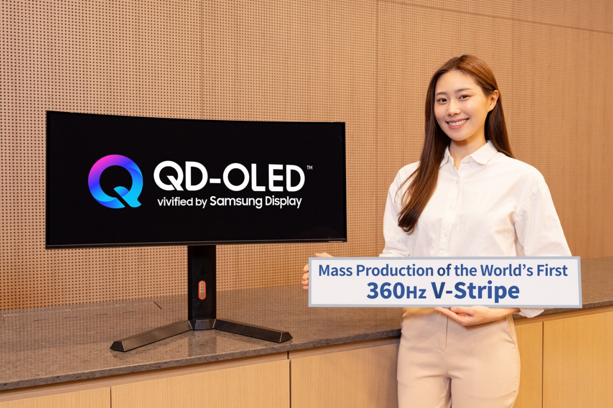 Samsung démarre la production des premiers panneaux QD-OLED V-Stripe 360 ​​Hz avec une amélioration clé pour la lecture de texte