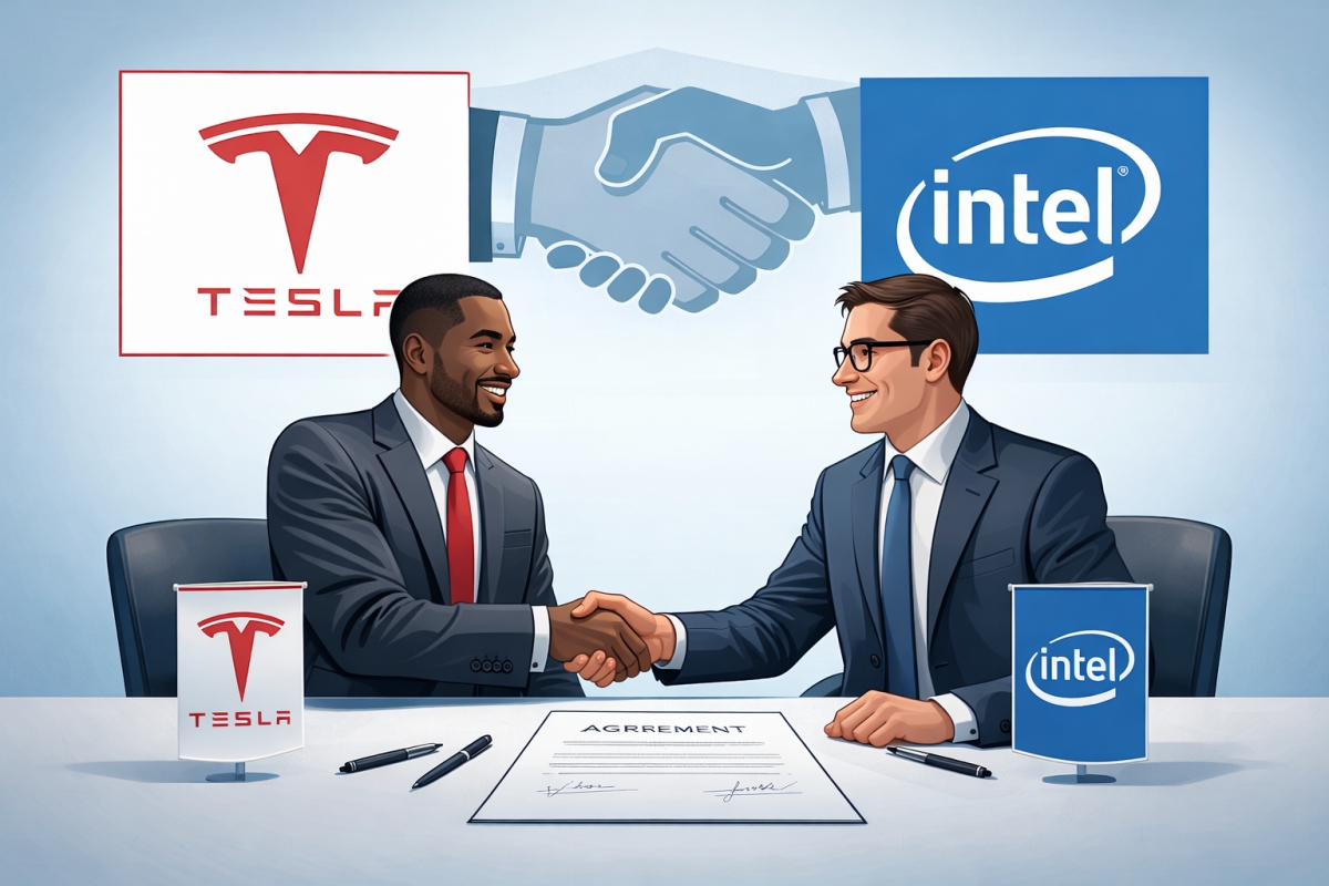Tesla a terminé le développement de sa puce AI5 qu'elle fabriquera chez TSMC et Samsung, mais intégrera Intel avec la technologie EMIB
