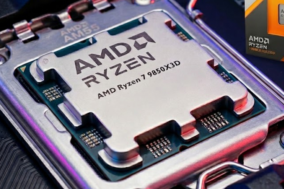 Un AMD Ryzen 7 9850X3D fonctionnant avec ses 8 cœurs à 5,75 GHz est divulgué