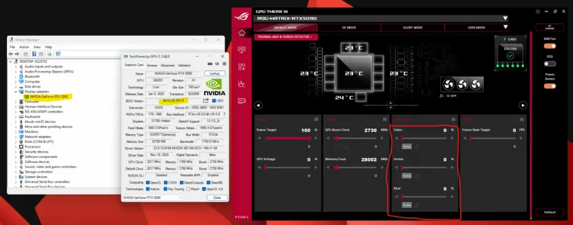 Le mod Geeknetic A pousse le RTX 5090 Astral à la limite en flashant le vBIOS de la ROG Matrix et en débloquant jusqu'à 200 W 2 supplémentaires