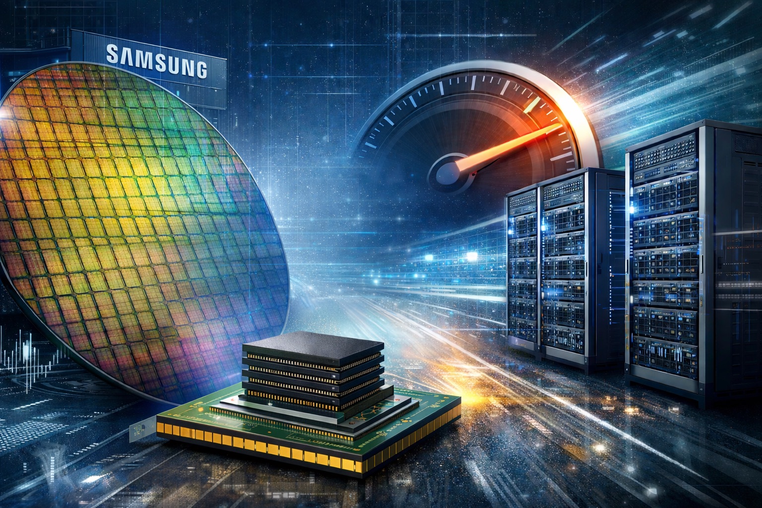Samsung accélère avec HBM4 : plus de DRAM par mois et un signal clair pour l'industrie de l'IA