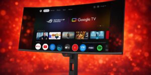 ASUS place Google TV dans un moniteur de jeu OLED ultra-large et transforme l&rsquo;écran en un « tout-en-un »