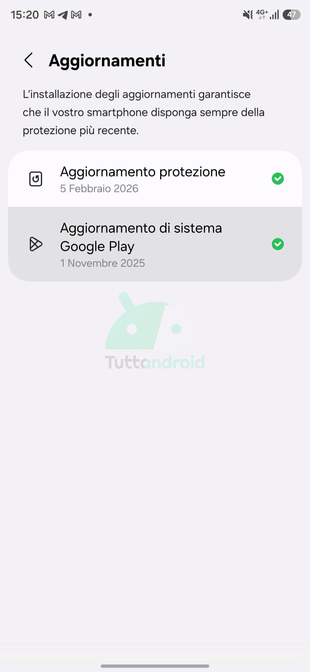 Mise à jour du système Google Play sur One UI 8.5 bêta