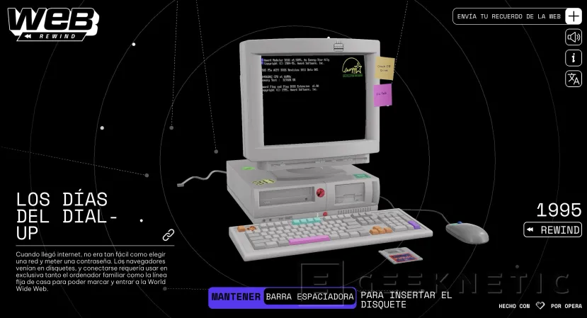Geeknetic Opera fête ses 30 ans avec Web Rewind : un musée interactif retraçant trois décennies d'histoire d'Internet 3