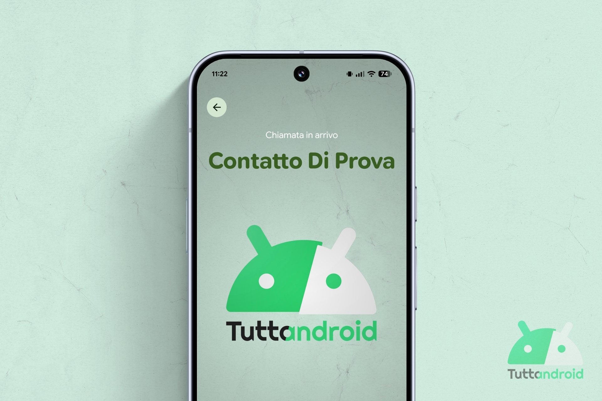 Google Telefono - Google Contatti - Card di Chiamata Visual Hero