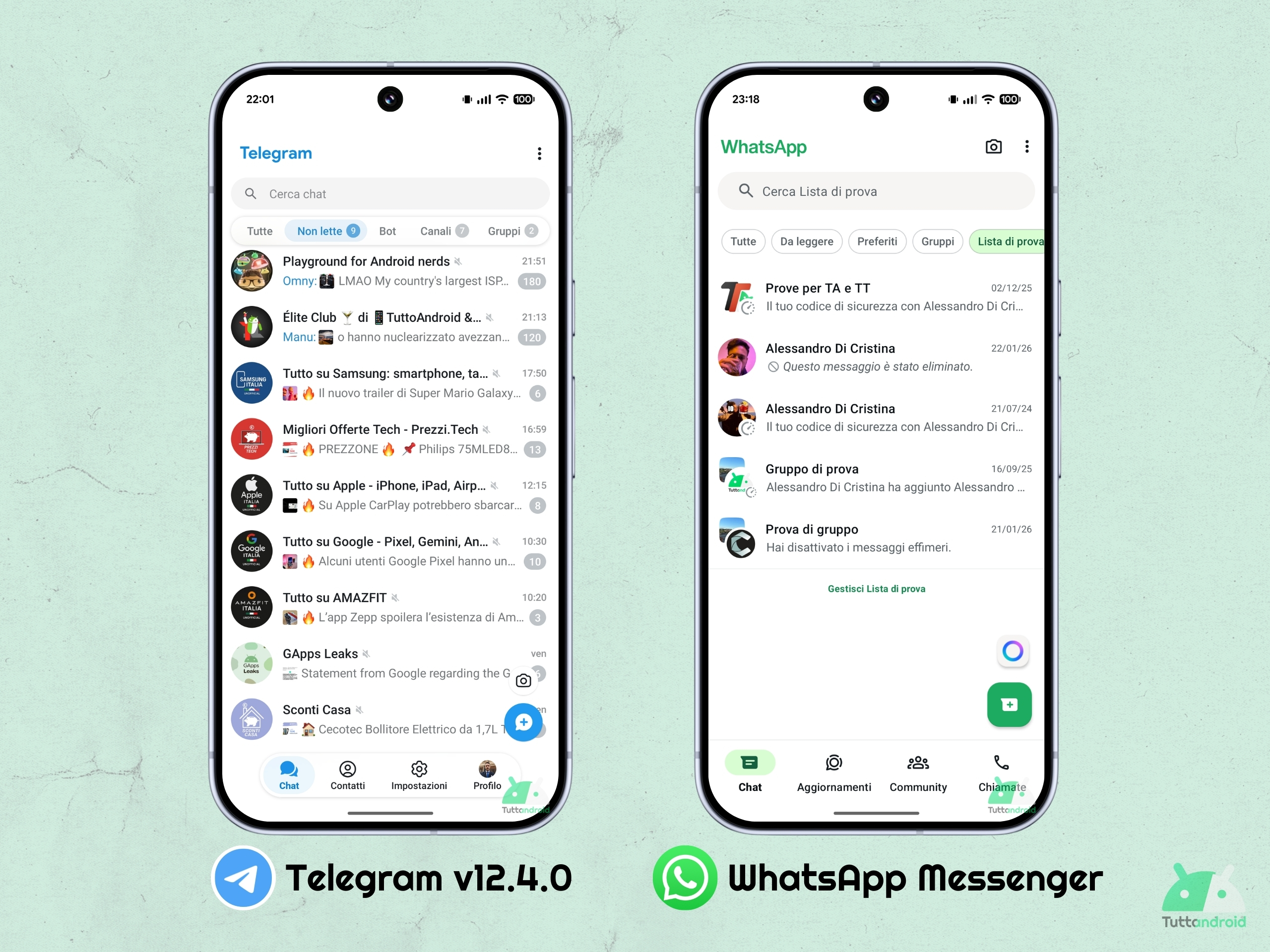 Telegram v12.4.0 - Nouvelle interface utilisateur - 00 similarité avec WhatsApp