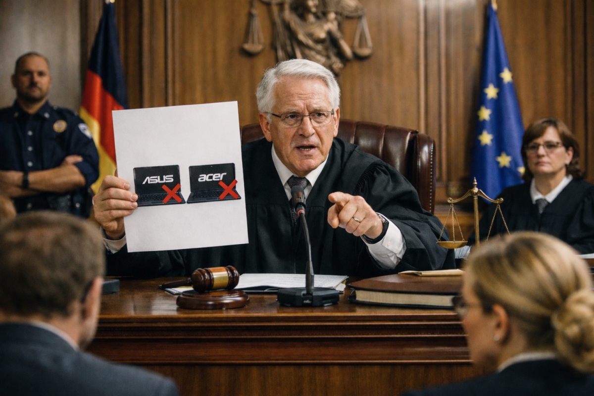 Un tribunal interdit la vente d'ordinateurs portables ASUS et Acer en Allemagne et déclare que Nokia n'a pas de licence pour les brevets HEVC/H.265