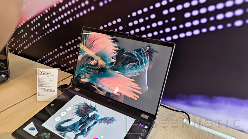 Geeknetic Double écran avec 3D sans lunettes et contrôle gestuel, c'est le nouveau Lenovo Yoga Book Pro 3D 3