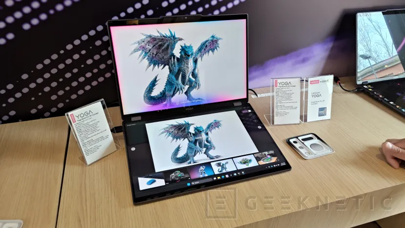 Geeknetic Double écran avec 3D sans lunettes et contrôle gestuel, c'est le nouveau Lenovo Yoga Book Pro 3D 4