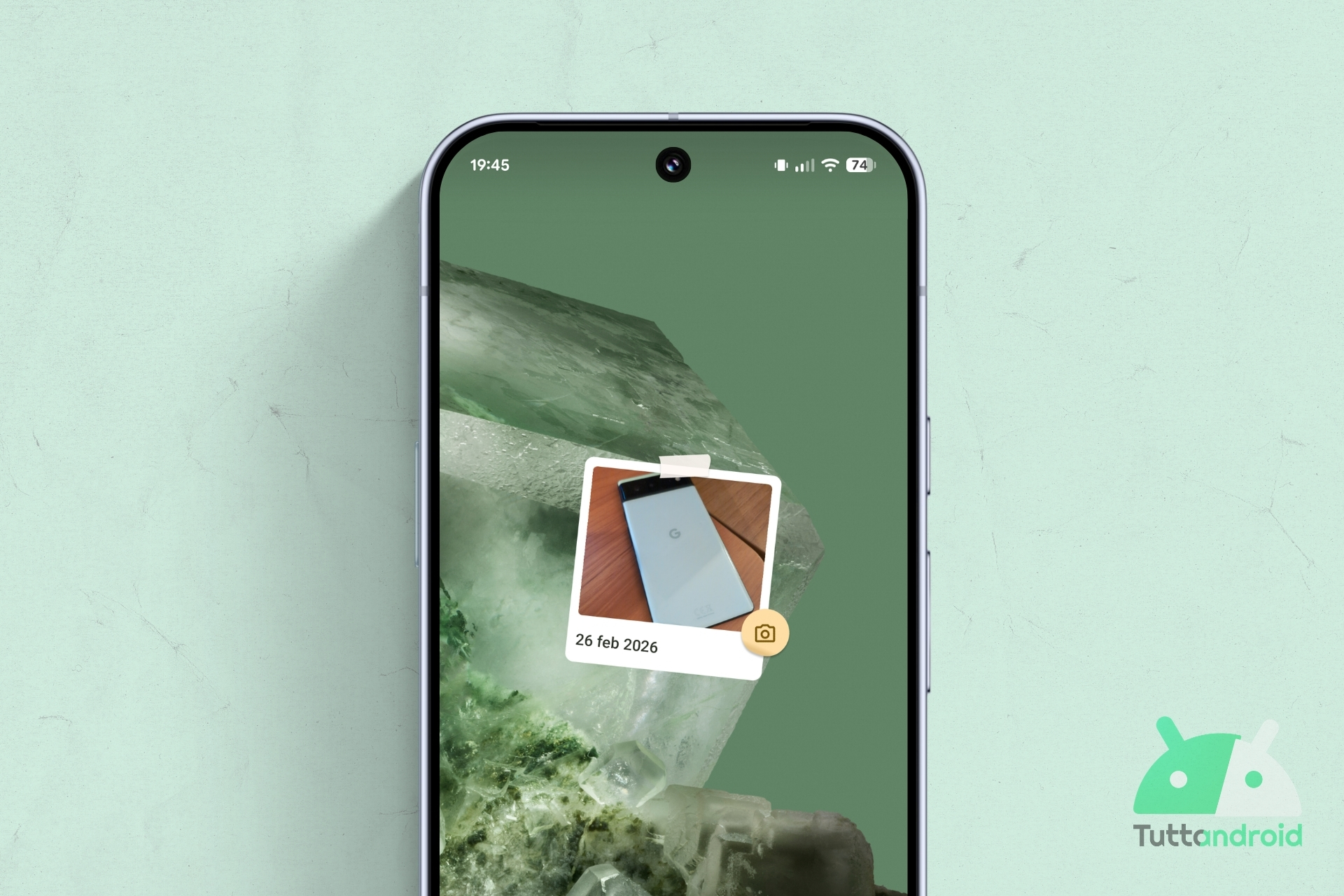 Google Family Space - widget istantanea visual hero