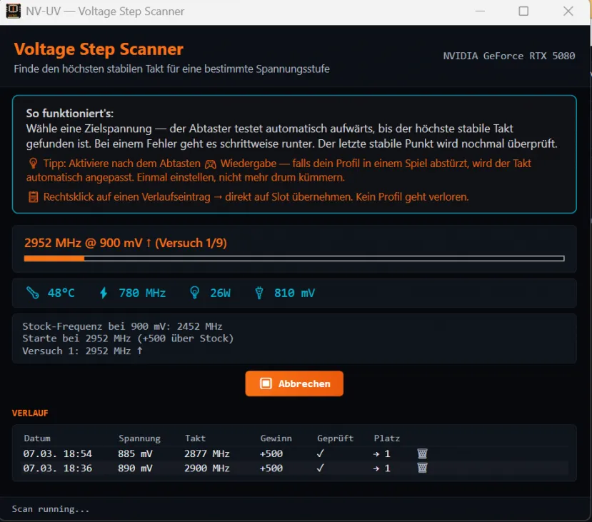 L'utilitaire Geeknetic NV-UV pour Afterburner simplifie la sous-tension sur RTX 50 Series 3