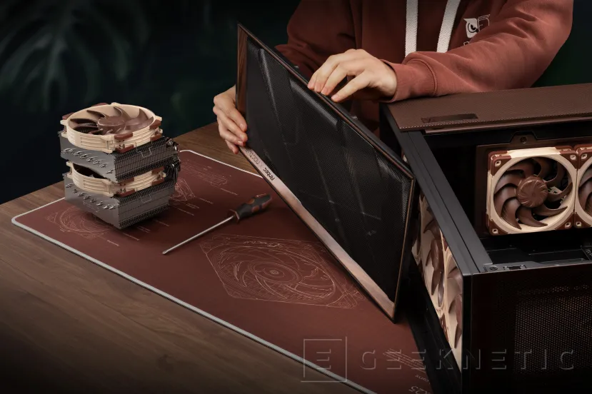 Geeknetic New Antec Flux Pro Noctua Edition avec ventilateurs G2 et jusqu'à 8 dB de bruit en moins 2