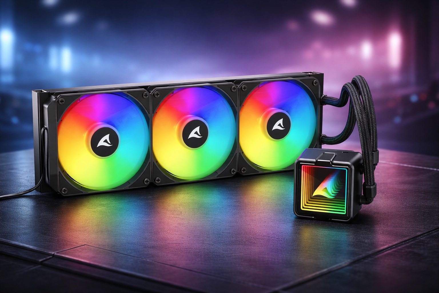 Sharkoon entre dans la bataille du refroidissement liquide avec le S100 ARGB, un AIO de 360 ​​mm conçu pour les équipements exigeants