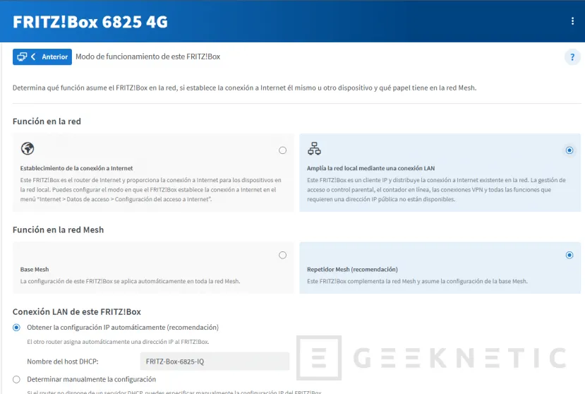 Test de la FRITZ!Box 6825 4G de Geeknetic 12