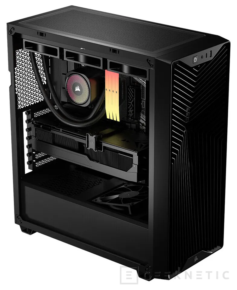 Geeknetic CORSAIR renouvelle son milieu de gamme avec le 3200D, une tour axée sur l'airflow et les gros GPU 4