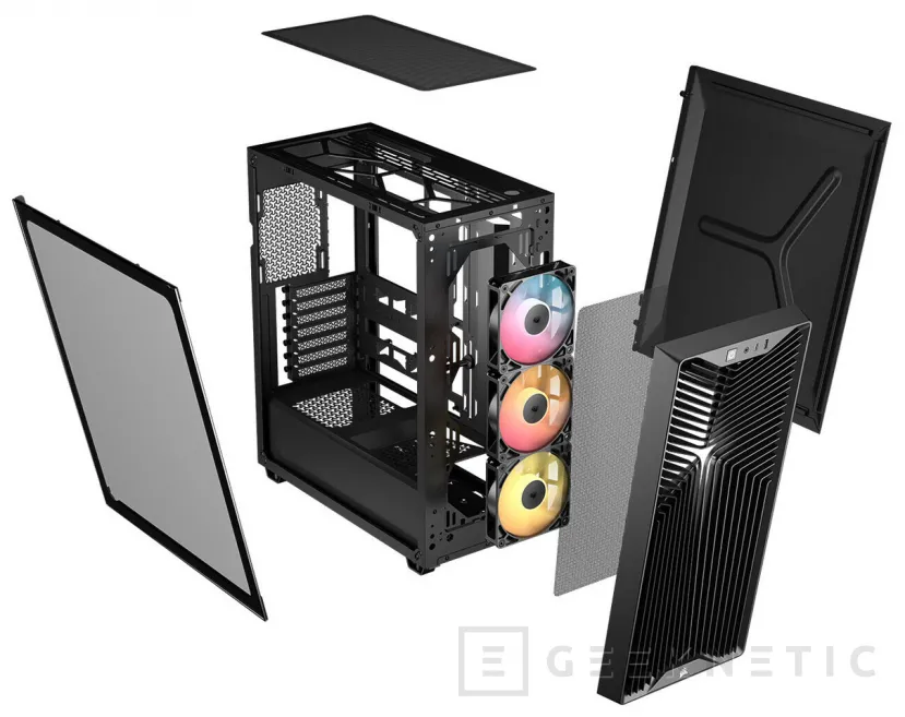Geeknetic CORSAIR renouvelle son milieu de gamme avec le 3200D, une tour axée sur l'airflow et les gros GPU 2