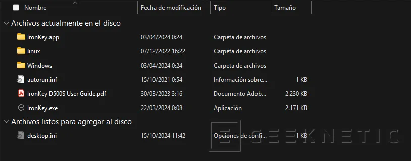 Geeknetic Kingston IronKey D500S 32 Go Examen 5