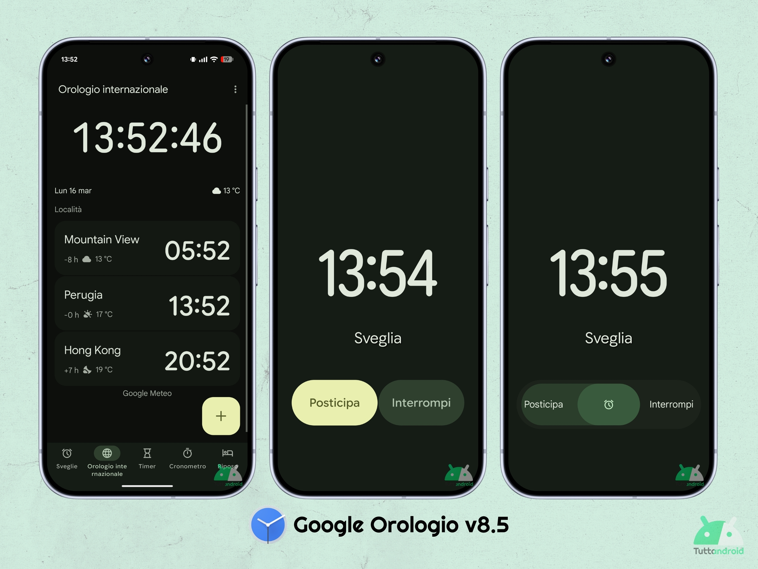 Google Clock v8.5 - Horloge et alarmes internationales